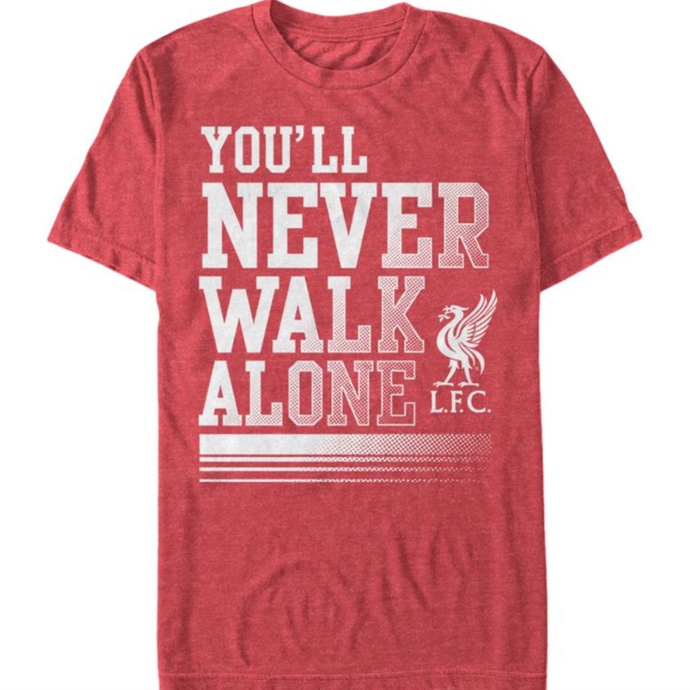 LFC Reds 'You'll Never Walk Alone' EPL Football Club Soccer Adult Med Shirt New